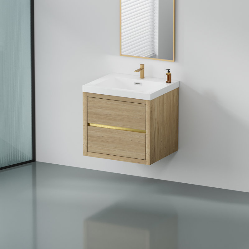Meuble-lavabo flottant avec lavabo Letchworth