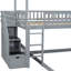 Twin Over Bunk Bed With Slide - Provide Extra Bedroom Storage Ideal For Space Optimization
