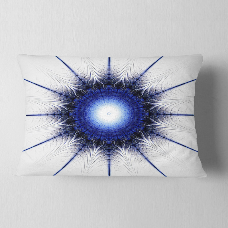 Art floral bleu - coussin imprimé floral