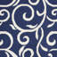 Tapis bleu marine / ivoire Susan-25937994