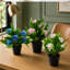 Plastic, Silk Freesia Arrangement in Pot-109341032