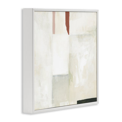 «Neutral Abstract Abstract», estampe numérique encadrée par June Erica Vess