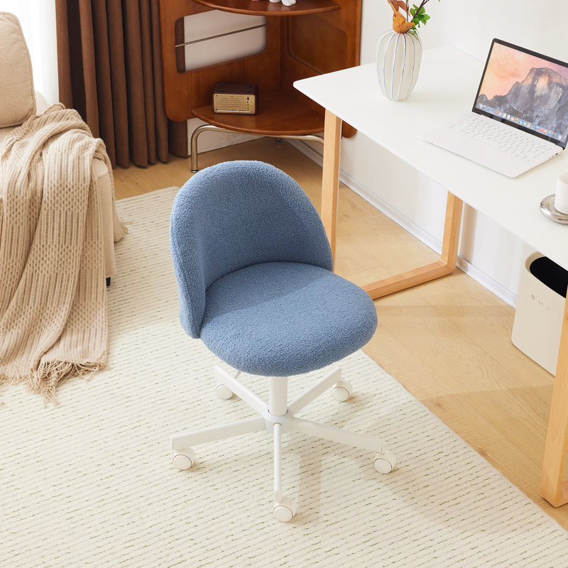 Fauteuil de bureau avec roulettes, Bleu