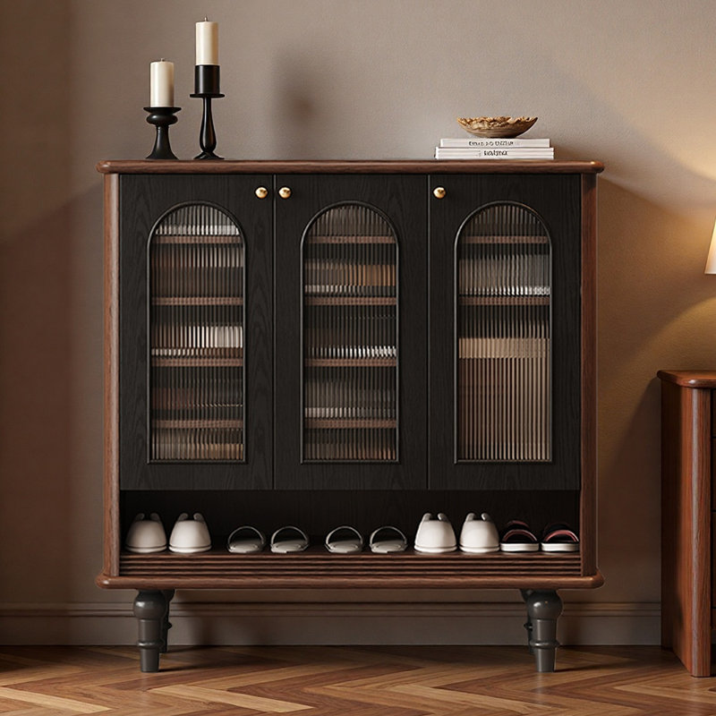 Armoire à chaussures de style français avec rangement rétro