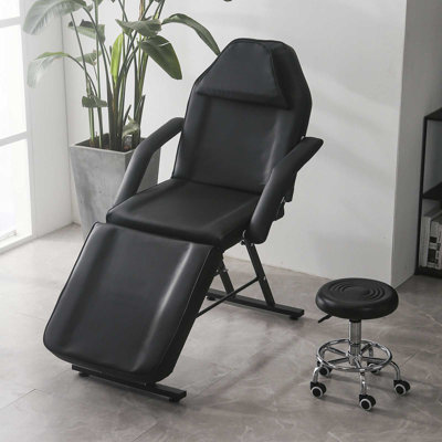 Ensemble de 2 fauteuils inclinables réglables en polyuréthane, fauteuil inclinable et salon de beauté