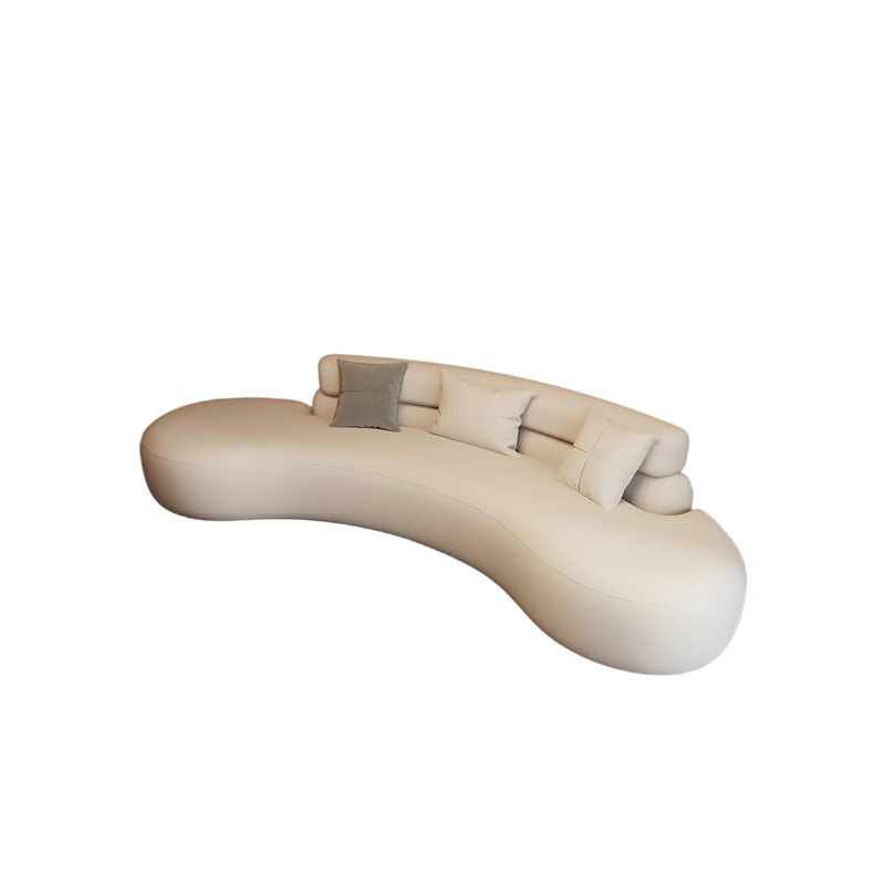 Canapé en velours blanc givré 78,74 po, H 25,2 po x l 78,74 po x P 31,5 po, 2