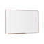 Miroir de salle de bain 48x32 moderne surdimensionné avec cadre argenté-487342517