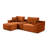 Modular Sectional Sofa, Deep Seat Corduroy Cloud Couch with Cup Holders, USB Ports & Storage Box, Sleeper Sofa Couch Boneless Couches With Movable Ottoman for Living Room, No Assembly Required-607178531