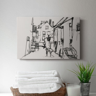 Vintage Sketch Work-LXXXI -Gallery Wrapped Cavas