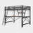 Kids Bed Metal Loft Bed With Built-In Desk, Full Size-1590894535