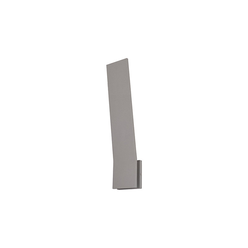 Nevis 1 - Light LED Outdoor Armed Sconce, Gray, 24" H x 4.5" W x 4.38" D