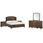 Grand lit à panneaux 2 commodes et commode avec miroir en forme Galbraith-1610978859-1621049254