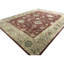 Tapis rouge et beige noué à la main de haute qualité