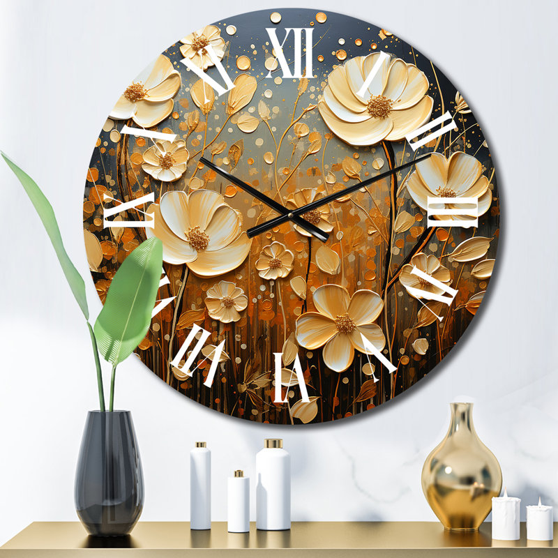 Horloge murale Wildflowers, Petit