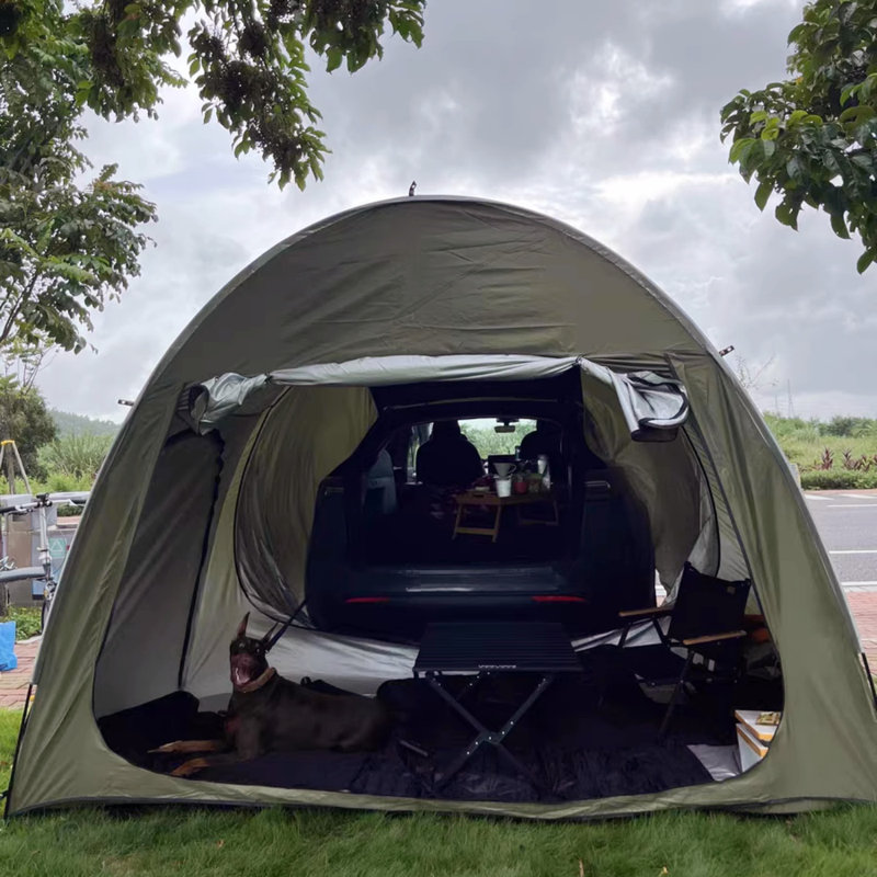 Outdoor Portable SUV Camping Tent Arch Car Rear Camping Awning Tent for 2 Persons