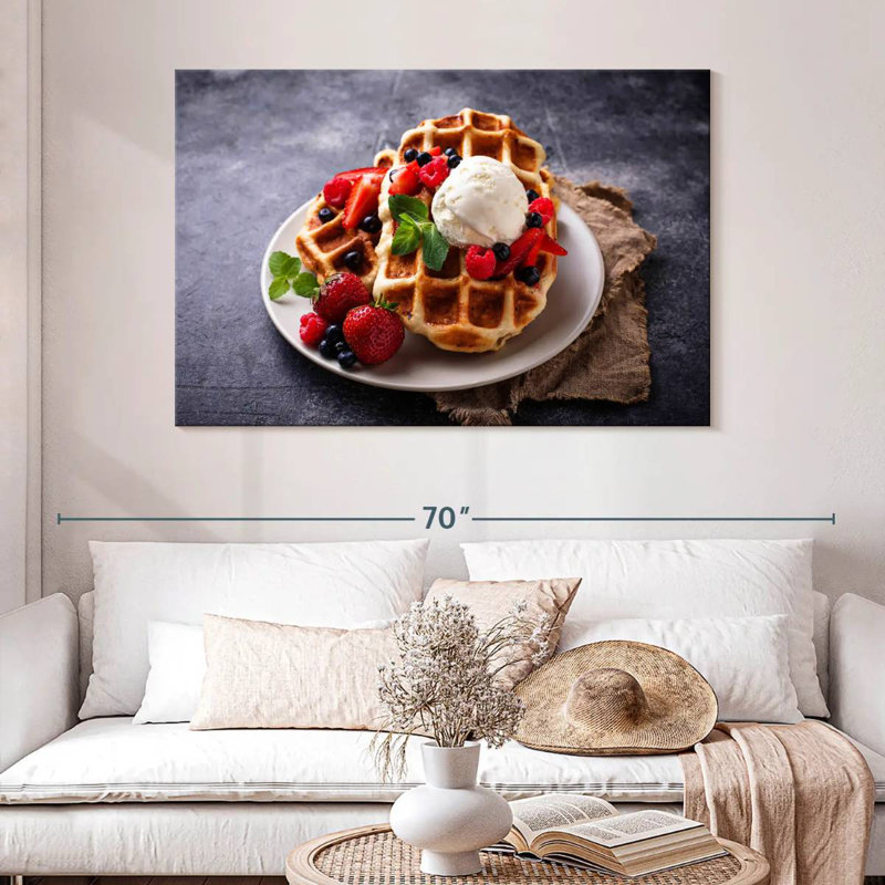 Yarlin Berry Belgian Waffles, 32" H x 48" W