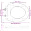 White Plastic Standard Sturdy Standard Toilet Seat Oval-1219274683