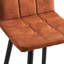 Anglers Upholstered Counter Stool with Metal Frame-939863254