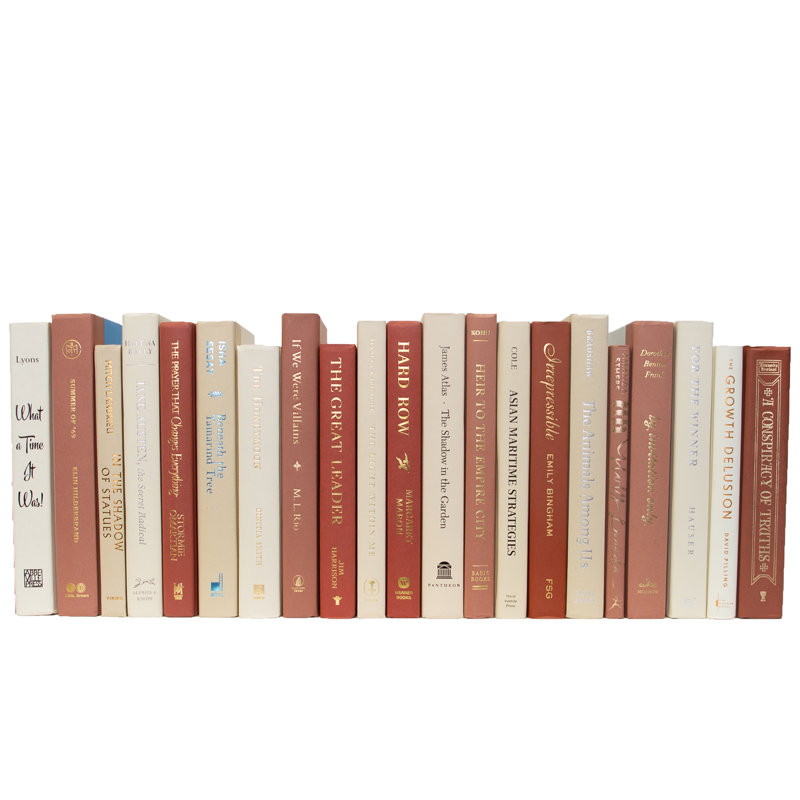 Decorative Books - Carnation Books - Pink Books By The Foot