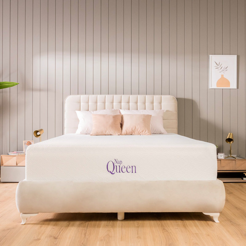 Queen 10'' White Gel Memory Foam Mattress