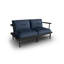 160cm Wide Ash Patio Sofa with Cushions-2016576799