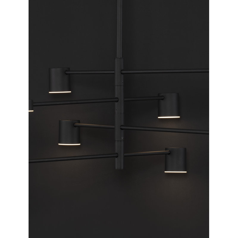 NORDIK - Light Black LED Pendant, 8