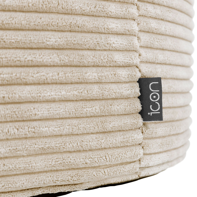 Milano Corduroy Footstool, Beige