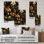 Or doré feuille tropicale I - feuilles, décoration murale acrylique-1222471264