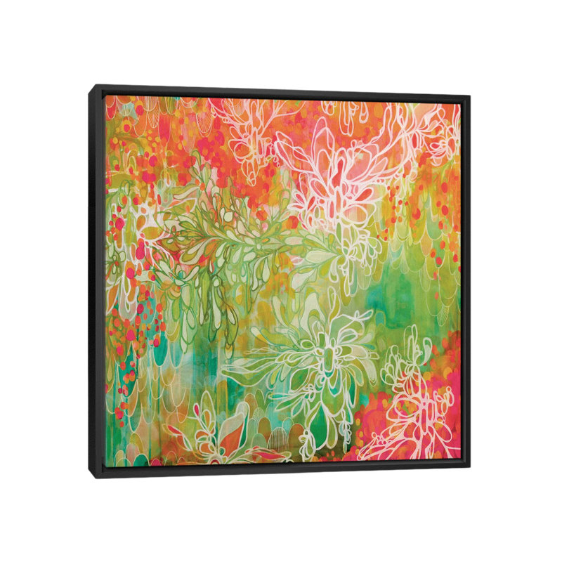 «Hanging Gardens» par Stephanie Corfee, impression sur toile, H 18 po x l 18 po x P 1,5 po, Toile avec cadre noir