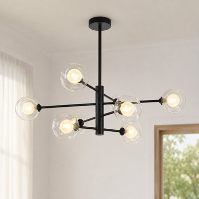 Lustre sphérique Spoutnik à 8 lumières avec ampoules incluses Cobina
