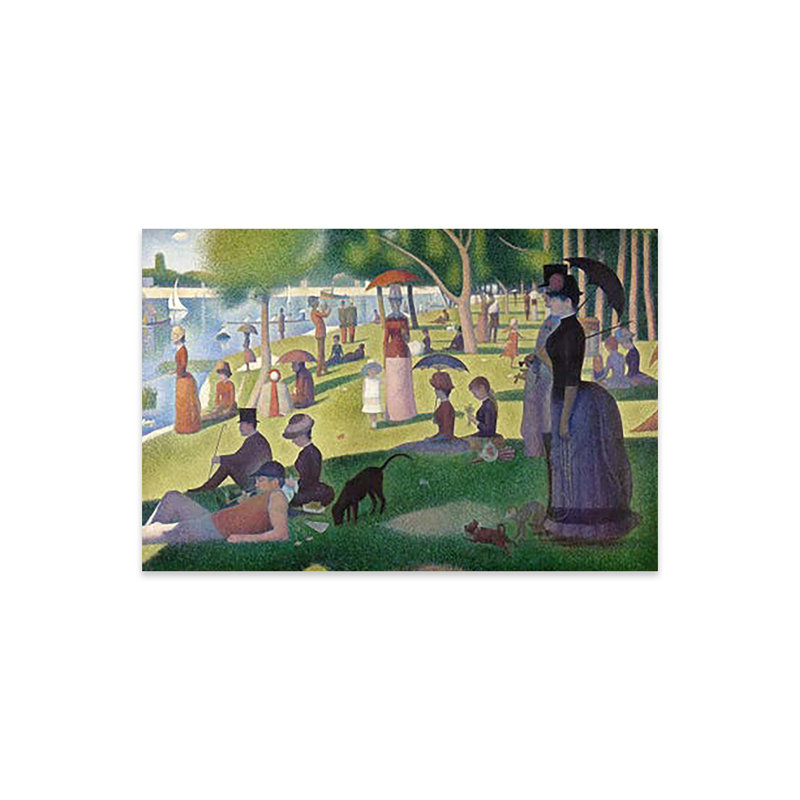 Dimanche après-midi sur l'île de La Grande Jatte par Georges Seurat - impression sans cadre, H 24 po x l 32 po x P 0,25 po