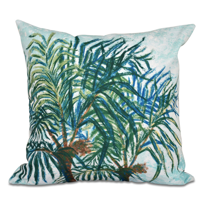 Housse de coussin d'extérieur carré Beach Insert, H 20 po x l 20 po, Bleu