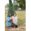 16in Garden Gnome Statue Holding Shovel