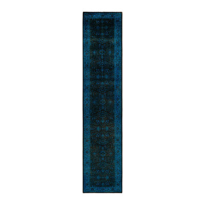 Tapis noué à la main unique en son genre Chimel - noir