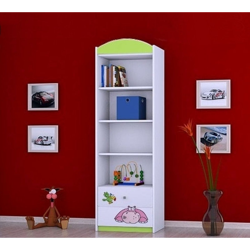 Roger 183cm H X 60cm W Animals Kids Cube, Green