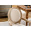 Chaise en bois massif de style français 2, crème. Fabrication robuste avec rembourrage en mousse. Revêtement. Design rétro. Pieds en bois robustes. Rampe élégante. Beige 20,87 po de profondeur, 18,65 de largeur, 32,84 de hauteur.