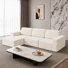 Modular Corduroy 303cm Boneless Sofa With Ottomans, No Assembly Required, With High Rebound Sponge