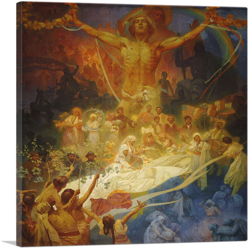 «The Slav Epic Cycle No. 20 1926» par Alphonse Mucha, impression sur toile tendue, H 18 po x l 18 po x P 0,75 po