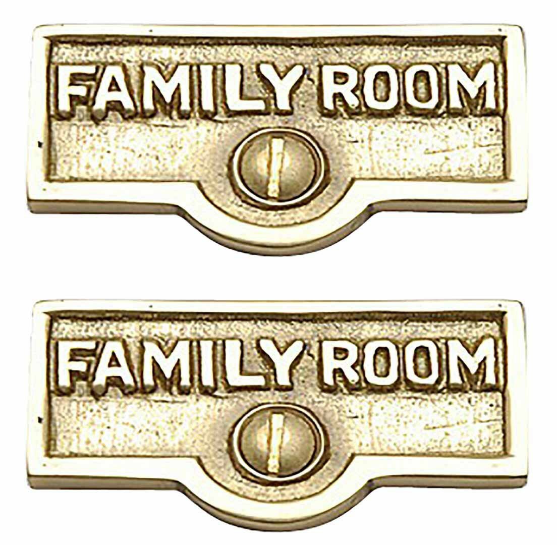 The Renovators Supply Inc. Family Room Name Signs Labels Switch Plate ...