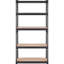 Étagère de rangement réglable à 5 niveaux en métal noir capacité de 2000 lb pour le garage de cuisine L 30 po x l 12 po H 60 po