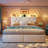 Velvet Upholstered Queen Bed Frame With Adjustable Headboard And Led Light, Platform Bed Frame With 2 Storage Drawers And Charging Station-1346104157-1342279881