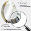 Miroir mural blanc et or abstrait III - Blanc-164549271