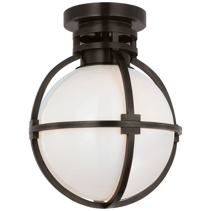 Gracie 1 - Light Flush Mount, Bronze, 13" H x 10" W x 10" D