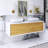 55 In. Stylish Wall-Mounted Bathroom Vanity With Ceramic Basin