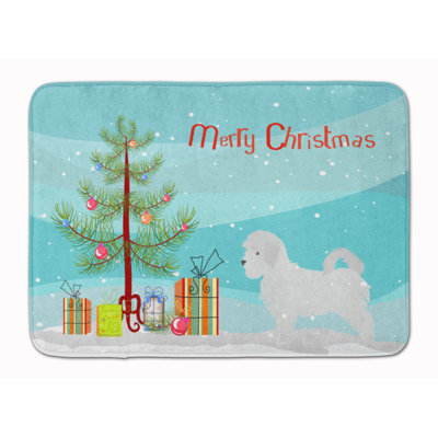 Tapis pour salle de bain en mousse à mémoire de forme sapin merry