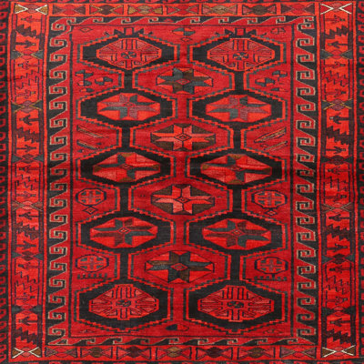 Tapis rouge à motif sud-ouest