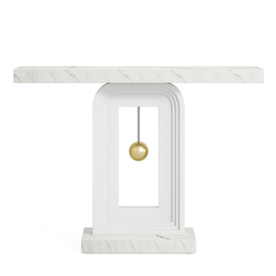 Modern Console Table With Geometric Base