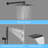 Rain Shower System Tub Shower Faucet Set 10 Inch Square Rainfall Shower Head With Handheld Sprayer And Waterfall Tub Spout Pressure Balance Roughin Valve Shower Mixer Combo-126618561
