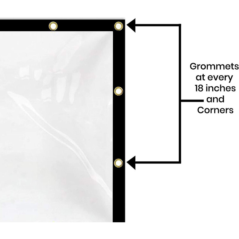 Blue Elephant White Vinyl Replacement Canopy, 152.4cm H x 457.2cm W