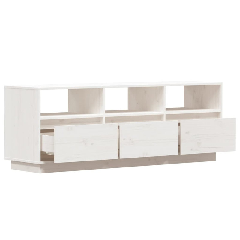 Glynys Unfinished TV Stand, White